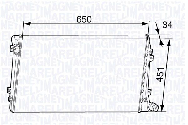 MAGNETI MARELLI Jäähdytin,moottorin jäähdytys 350213143700